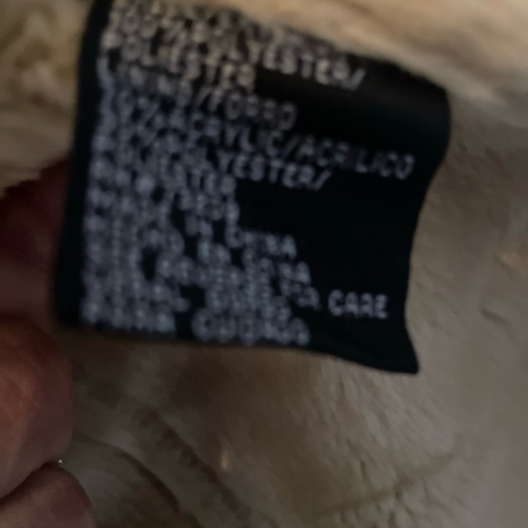 Marvin Richards Cream Teddy Jacket with Hood Size LG - Picture 3 of 5